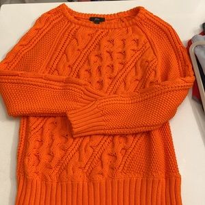 Jcrew orange sweater size small